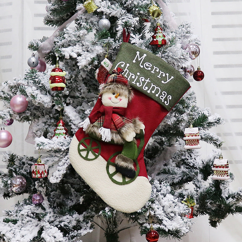 Christmas Stocking Ornaments Pendant Stocking Bag Candy Christmas Stocking Bag