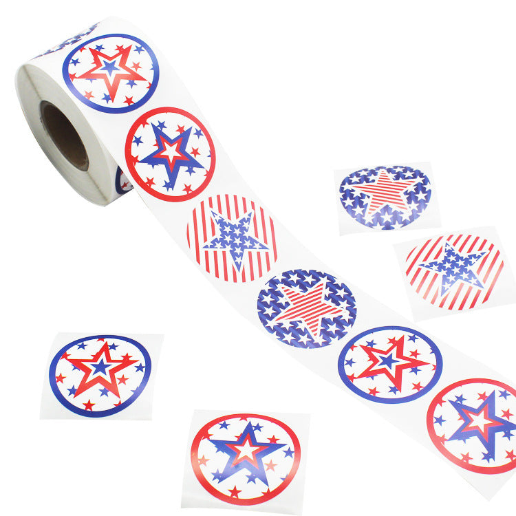 US Independence Day Vote Election Sticker, 4th of july sticker, 4th of July decorations, American flag decorations, Patriotic decorations, Red, white and blue decorations,