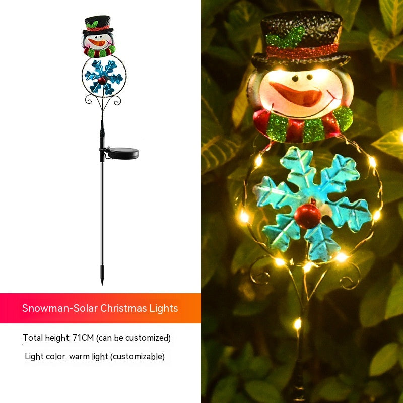 Solar Christmas Lamp Led Snowman
