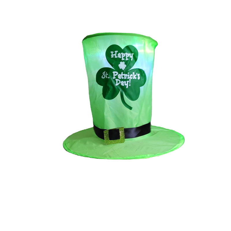 Luminous Hat LED Light Party Decorations, Green-themed party supplies, Irish Festival Decoration Items, St Patricks Day Decoration Items, Decognomes,