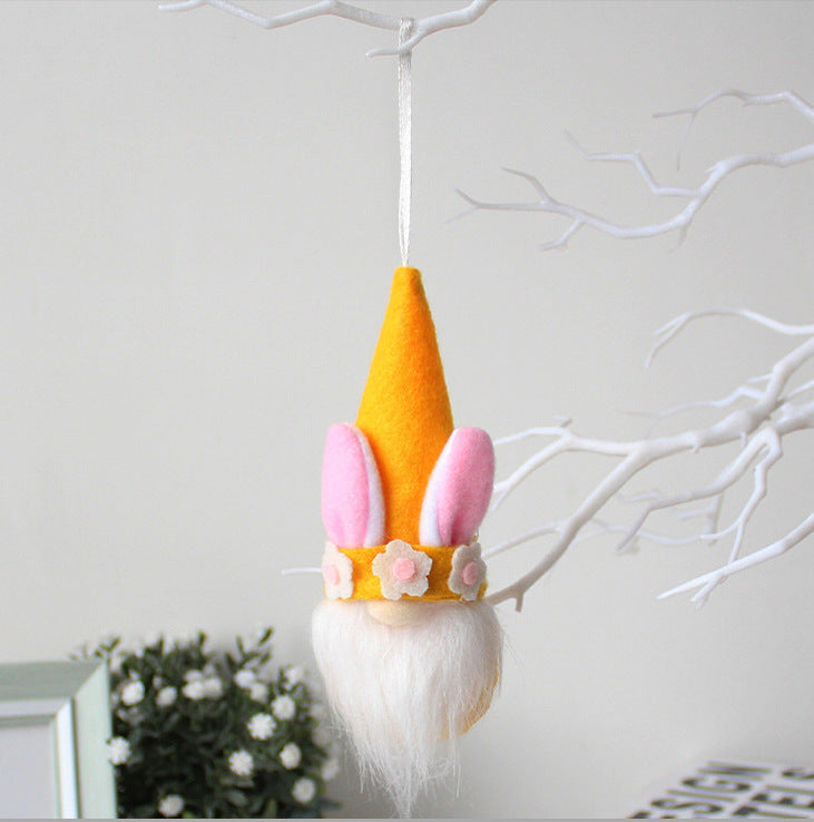Easter Faceless Rabbit Hanging Cute Rabbit Ears Hanging Ornament Decorative