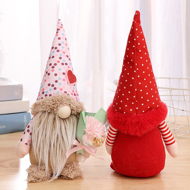 Valentine's Day Balloon Bouquet Gnomes