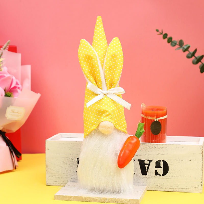 Easter Decorations Radish Rabbit Doll Window Home Ornaments