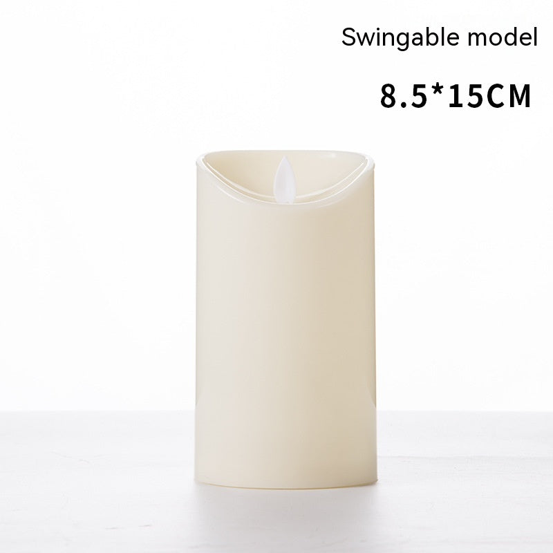 Plastic Simulation Swing Electronic Candle Wedding Home Decoration, LED Remote Control Swing Electric Candle Lamp, Christmas Candles, Christmas Candle Lamp, Christmas Electric Candle