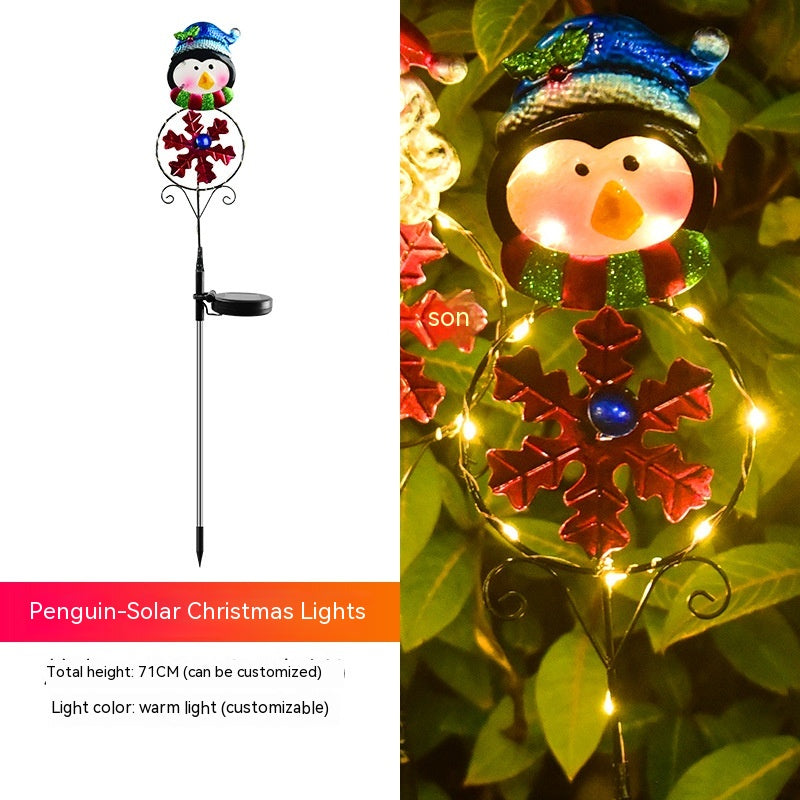 Solar Christmas Lamp Led Snowman