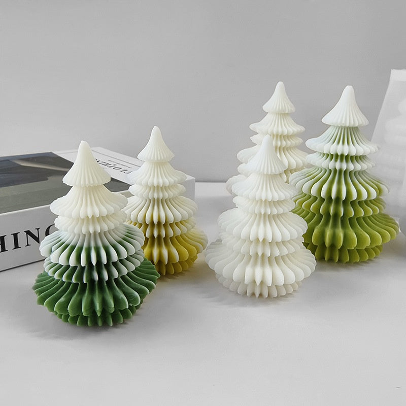 Origami Christmas Tree Silicone Mold Christmas