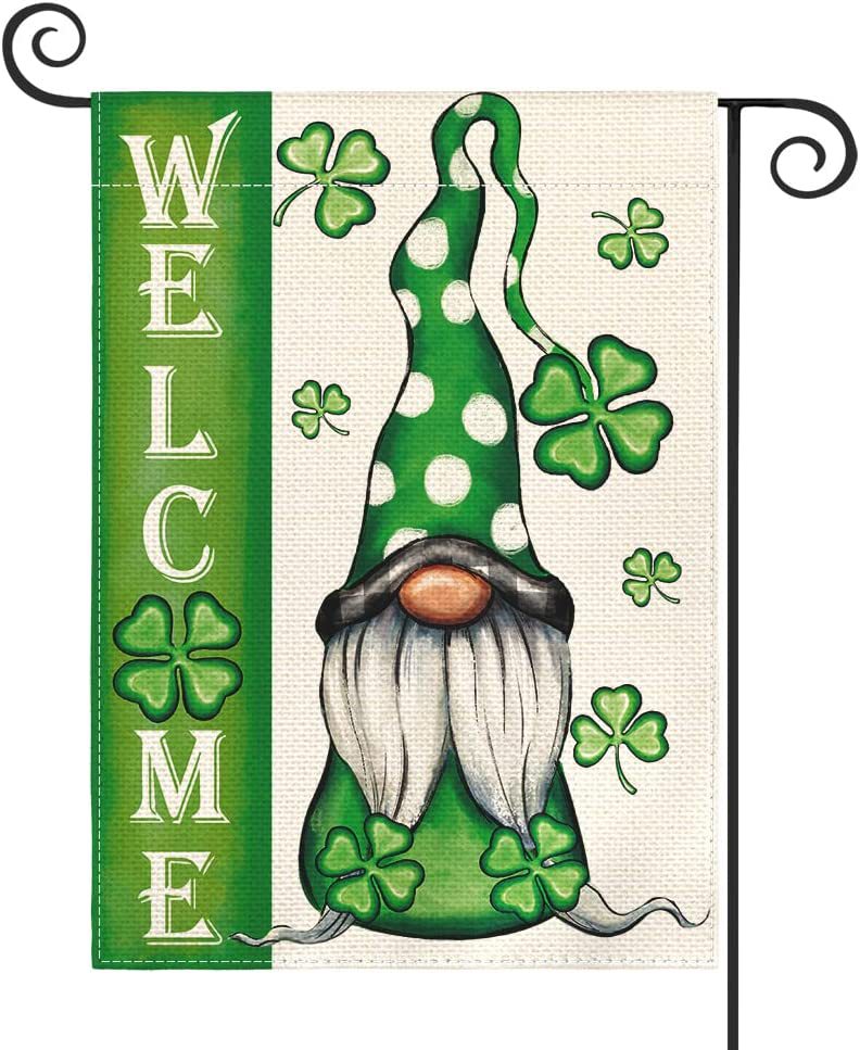 Linen Double-sided New Garden Banner, St. Patrick's Day Gnomes To Sale, St. Patrick's day Handmade Gnomes, st Patricks Gnome Decor Aldi, St Patricks Gnome Decor, Leprechaun gnome, St Patrick gnome, Gnome st Patrick's day, st patty's day gnome, St Patrick's day gnome DIY, St patty gnomes, Happy st Patrick's day gnome, Decognomes