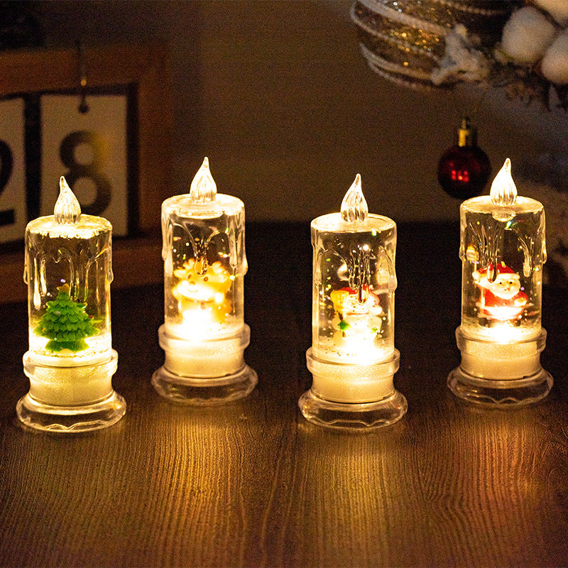 Transparent Tears LED Electronic Candle Small Night Lamp
