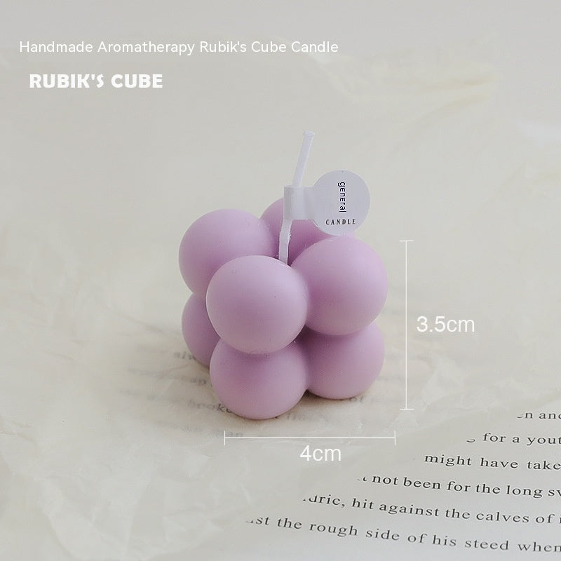 Small Rubik's Cube Aromatherapy Candle Home Decoration Shooting Props, Geometric candle molds, Abstract candle molds, DIY candle making molds, Decognomes, Silicone candle molds, Candle Molds, Aromatherapy Candles, Scented Candle,