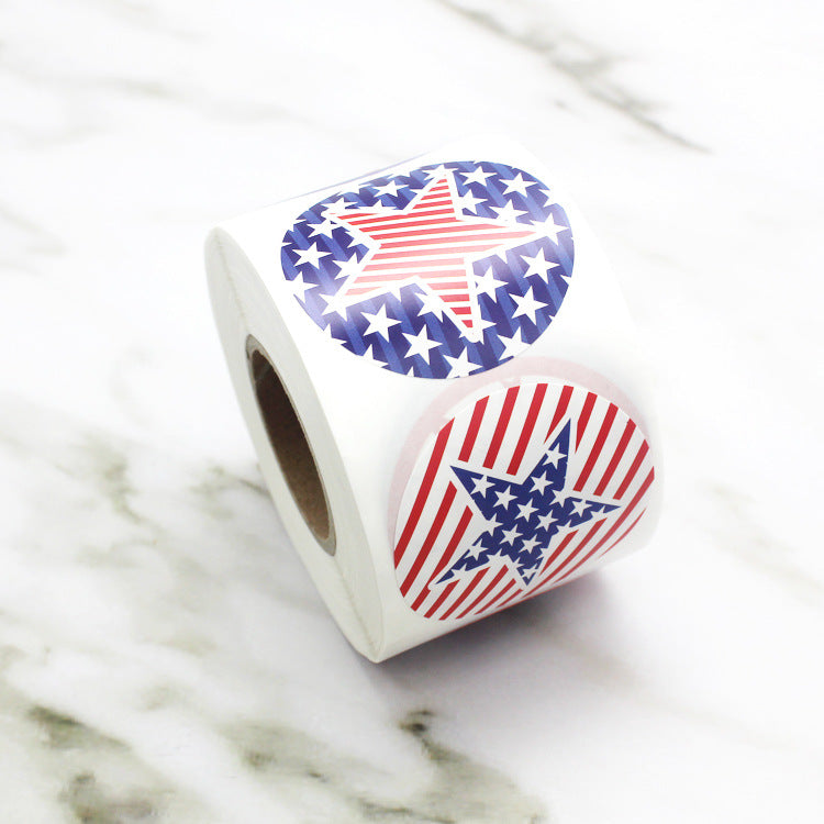 US Independence Day Vote Election Sticker, 4th of july sticker, 4th of July decorations, American flag decorations, Patriotic decorations, Red, white and blue decorations,