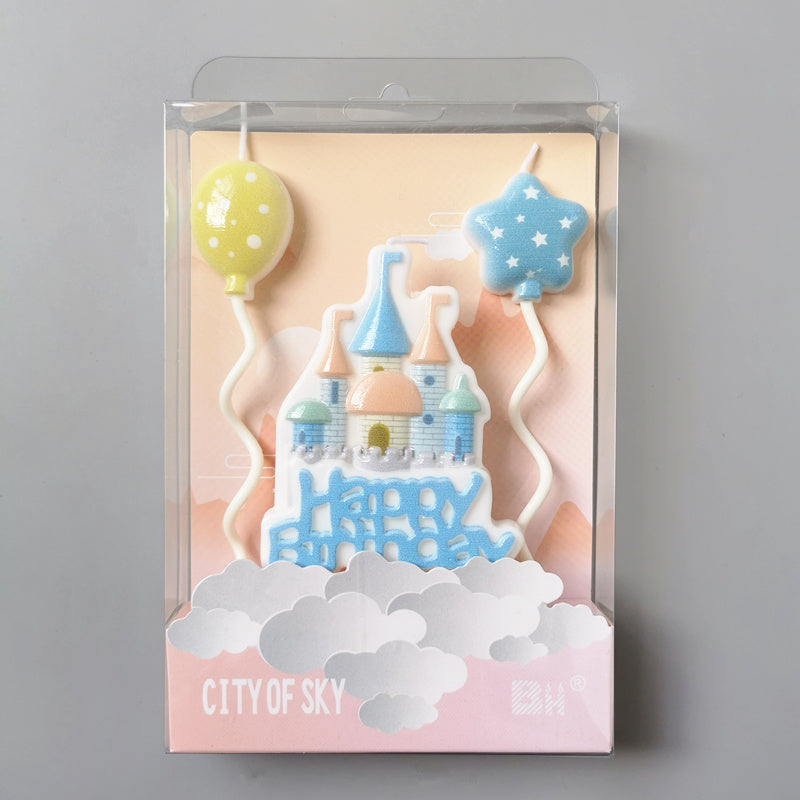Children's Castle Balloon Birthday Cake Candle, Geometric candle molds, Abstract candle molds, DIY candle making molds, Decognomes, Silicone candle molds, Candle Molds, Aromatherapy Candles, Scented Candle,