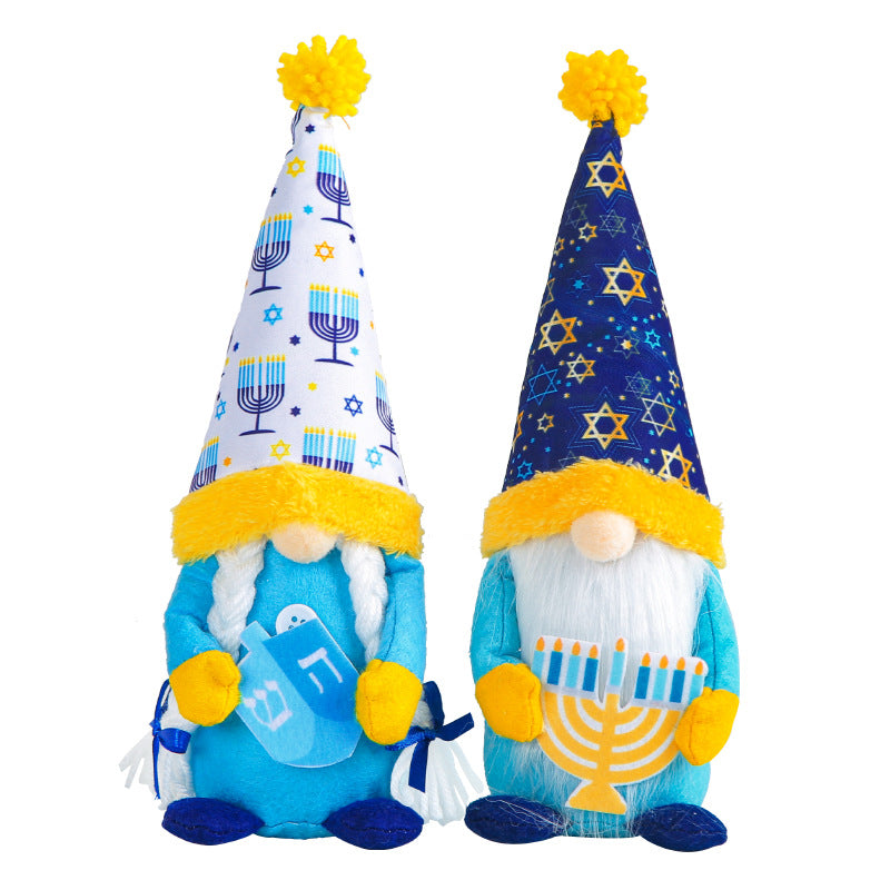 Dolf Ornaments Blue A Tall Hat Faceless Doll