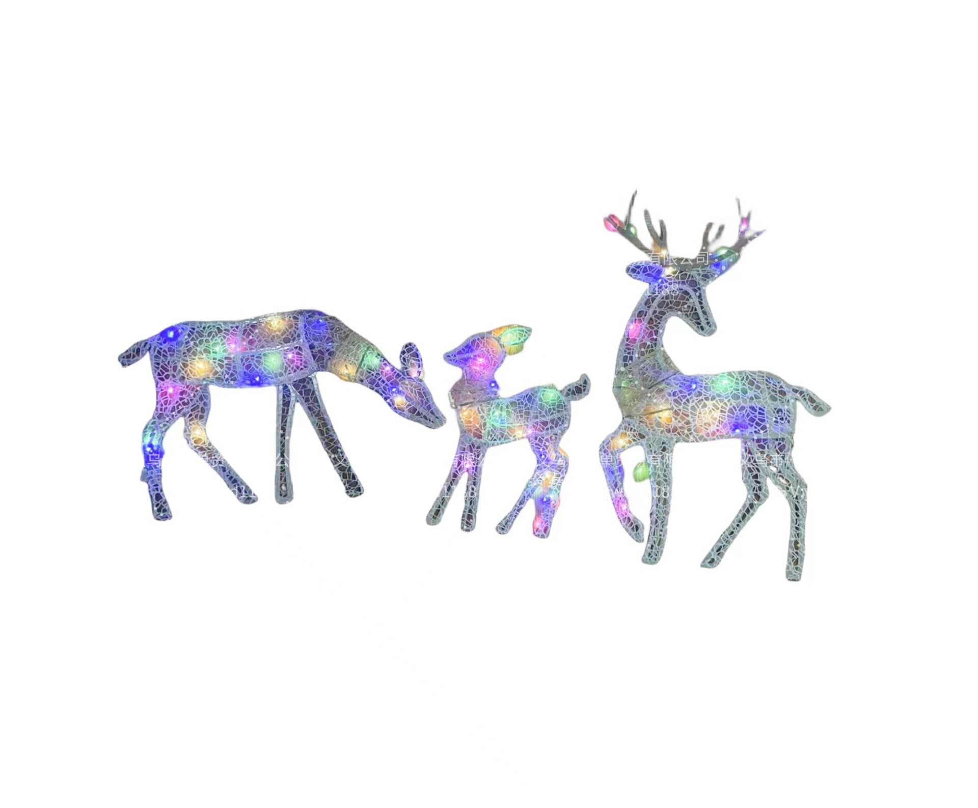 Christmas Elk Decoration Diy Ornament Led Luminous