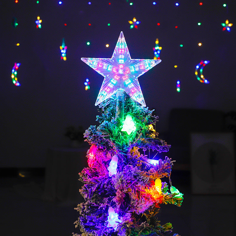 Led Pentagram Light Atmosphere Decoration Christmas