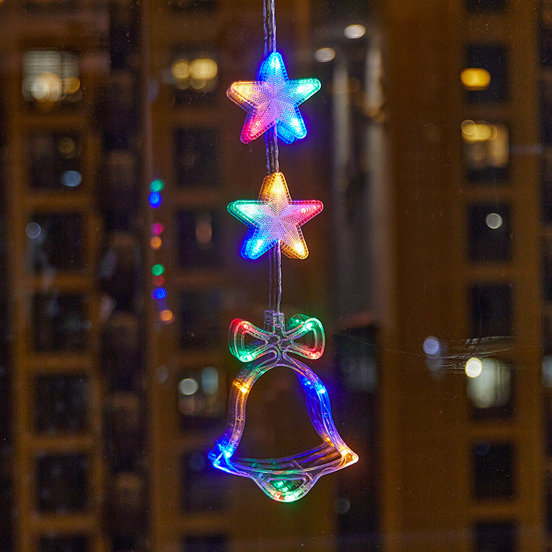 Christmas Atmosphere Layout Sucker Lamp Window Creative Decoration