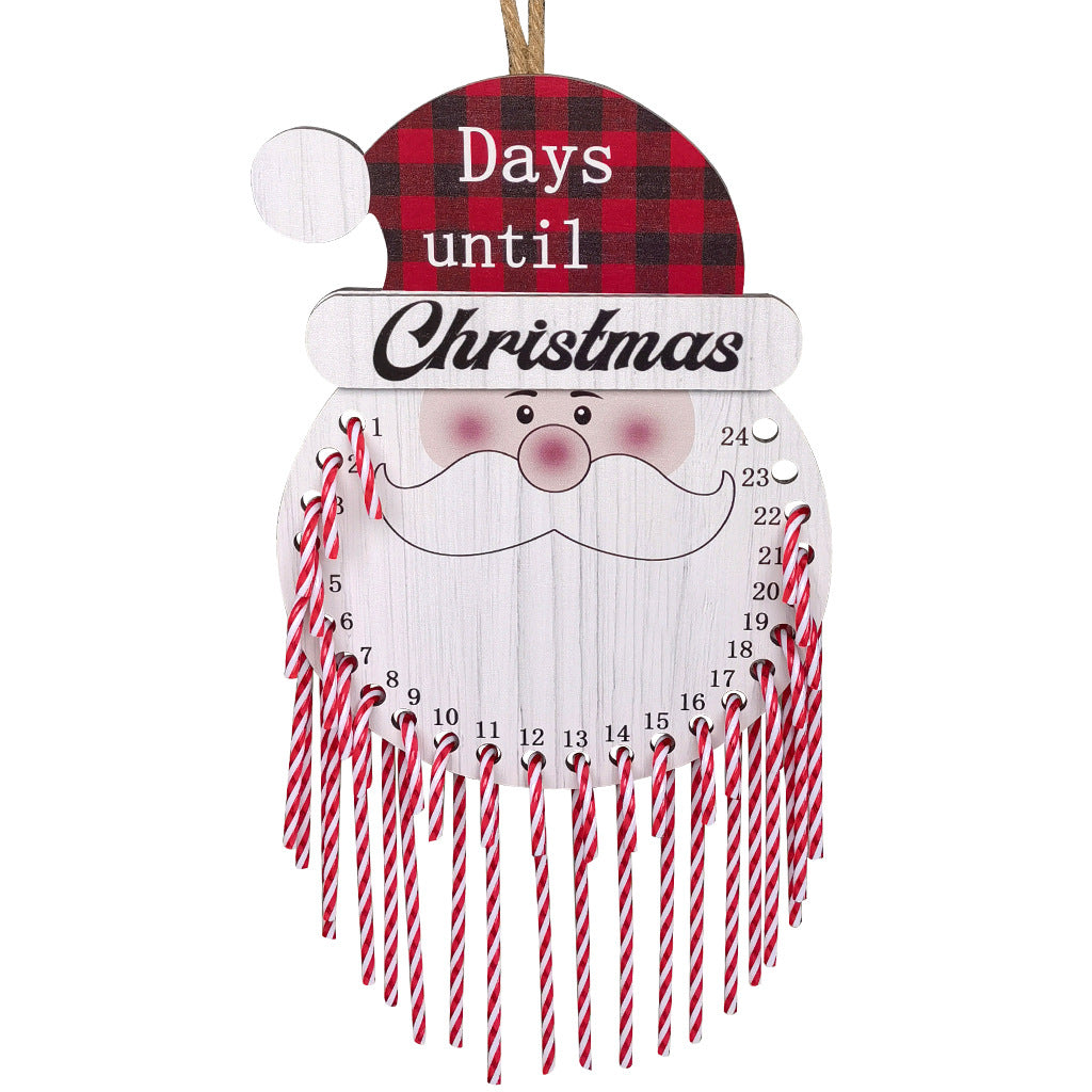 Wooden Christmas Countdown Home Decoration