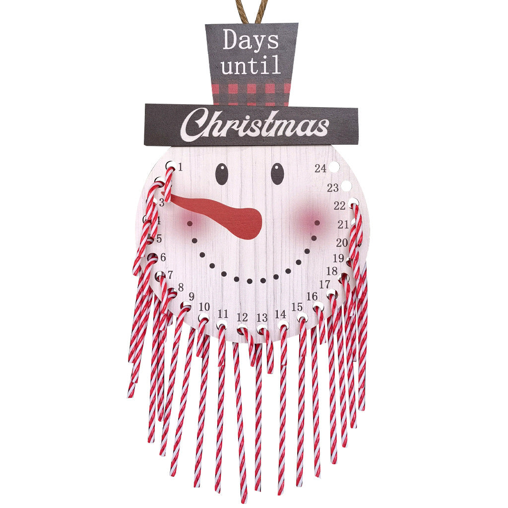 Wooden Christmas Countdown Home Decoration