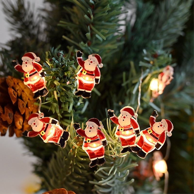 Christmas Santa Claus Modeling Decorative String Lights