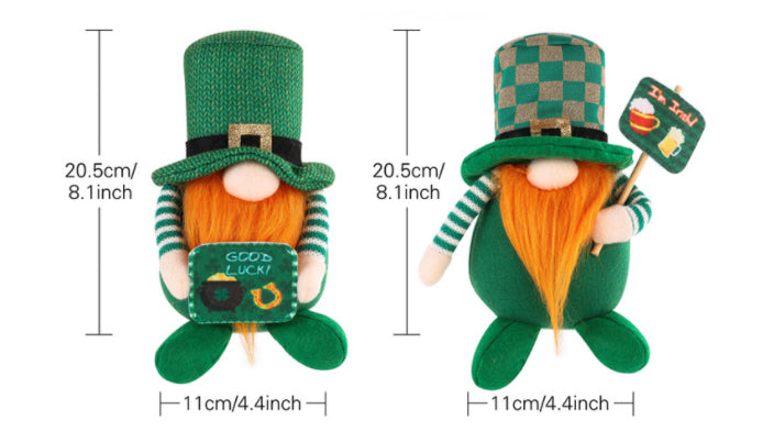 St Patrick's Day Decoration Supplies Irish Day Faceless Doll