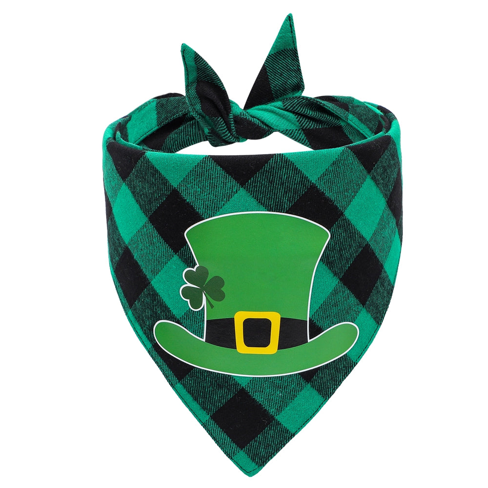 Green-themed party supplies, Irish Festival Decoration Items, St Patricks Day Decoration Items, Decognomes,, Triangle Scarf Dog Scarf Irish Festival Pet Slobber Towel