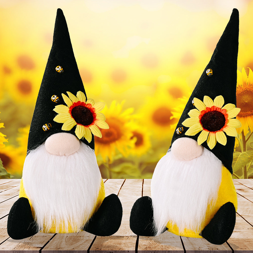 Sunflower gnomes, Black Gnomes, Bee Festival, Summer Gnomes, Spring Gnomes, Thanksgiving Gnomes, yellow gnomes, Harvest Gnomes, 