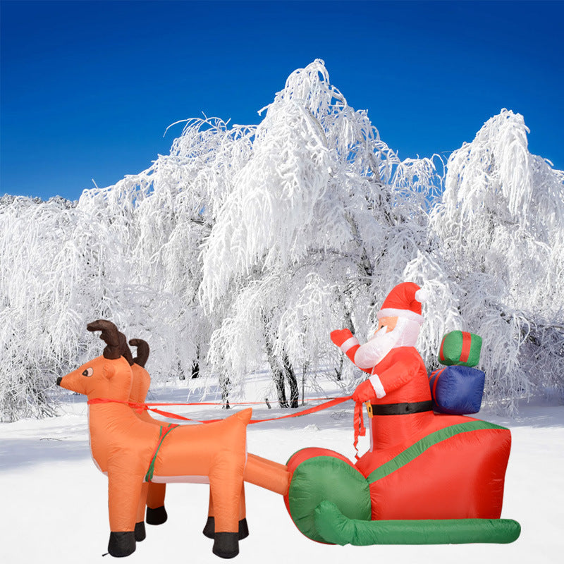 Eye-Catching Christmas Inflatable Santa Claus Deer Cart Decorations, Christmas Inflatable, Christmas Inflatable Decoration, Holiday Season Inflatable, Christmas inflatables, Christmas inflatables on Sale, Christmas inflatables 2022, Christmas inflatables lowes, Christmas inflatables wholesale