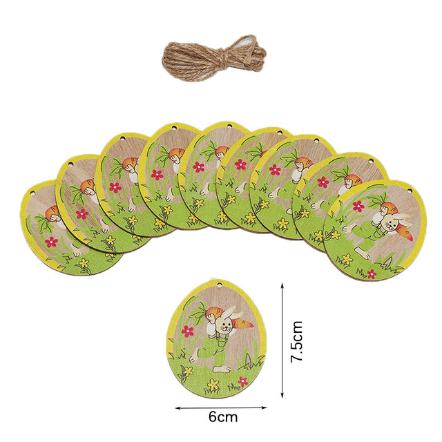 10Pcs Bunny Easter Wooden Pendant Cartoon Rubbit Egg, Easter decorations, Easter eggs decorations, Easter bunny decorations, Easter wreaths, Easter garlands, Easter centerpieces, Easter table runners, Easter tablecloths, Easter baskets decorations, Easter grass decorations, Easter candy decorations, Easter lights, Easter inflatables, Easter door wreaths, Easter tree decorations, Easter wall art, Easter banners, Easter window clings, Easter garden flags, Easter outdoor decorations.
