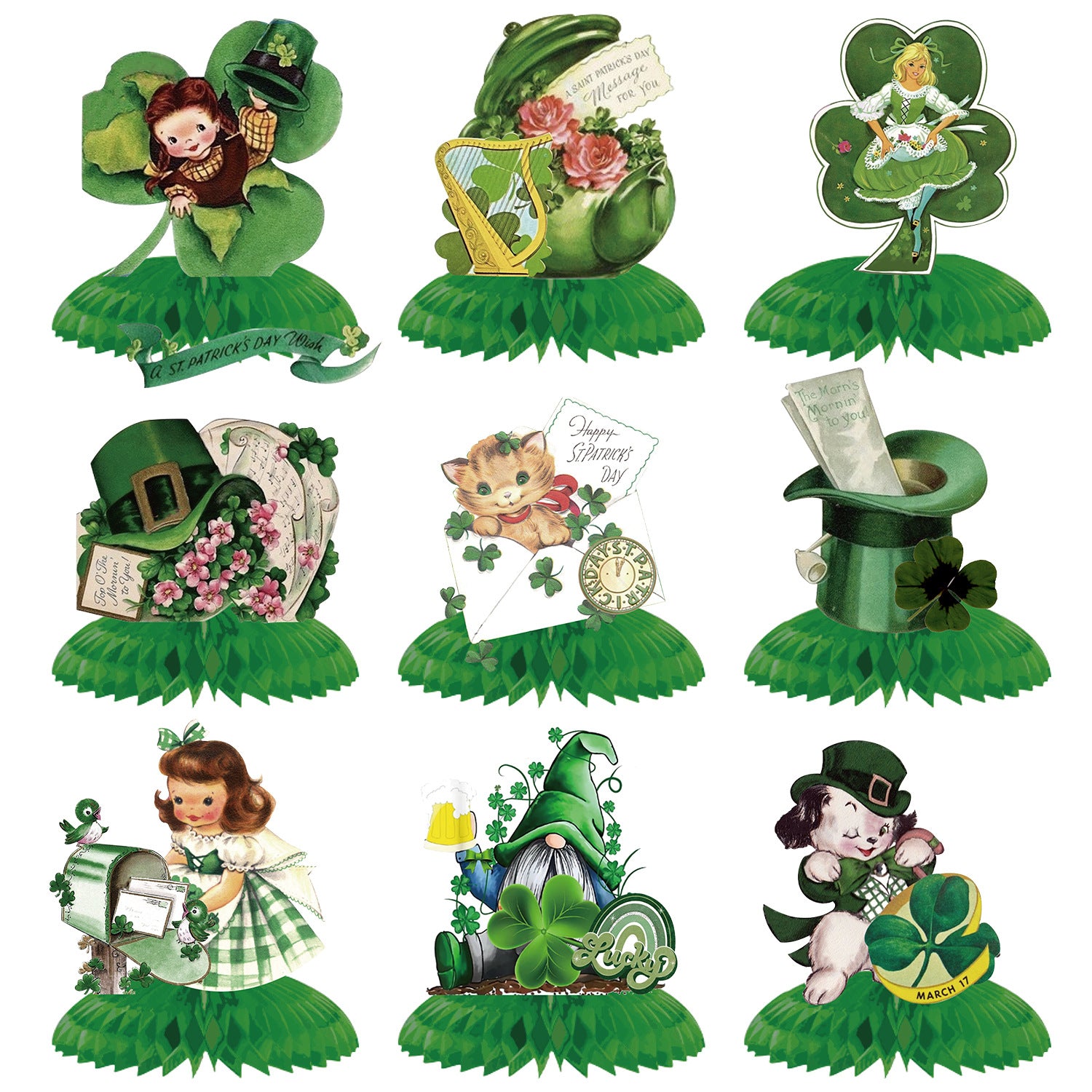 St. Patrick's Day party decorations, St. Patrick's Day Party Photo Props Whimsy Paper