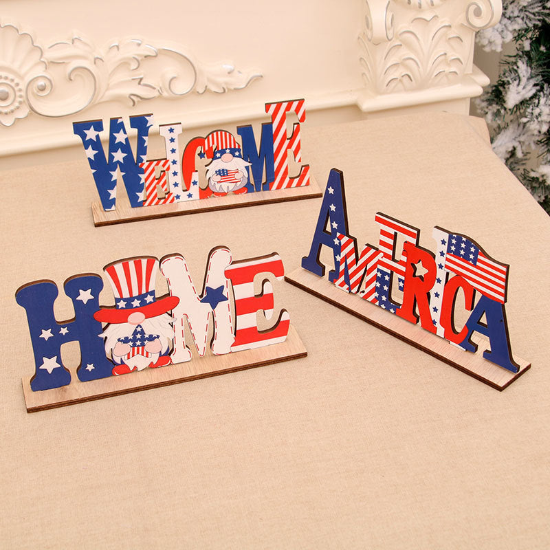 American Independence Day DIY Assembled Wooden Ornaments, 4th of july decoration, patriotic wreath, decoration item, home decoration items, room decoration items, wall decoration items house decoration items, fourth of july decorations, patriotic decor, center table decoration,