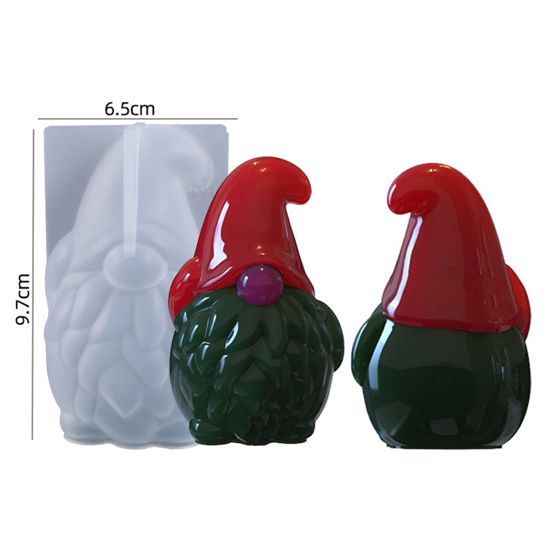 Santa Snowman DIY Crystal Epoxy Silicone Mould, Mold Christmas Gnomes Candle,