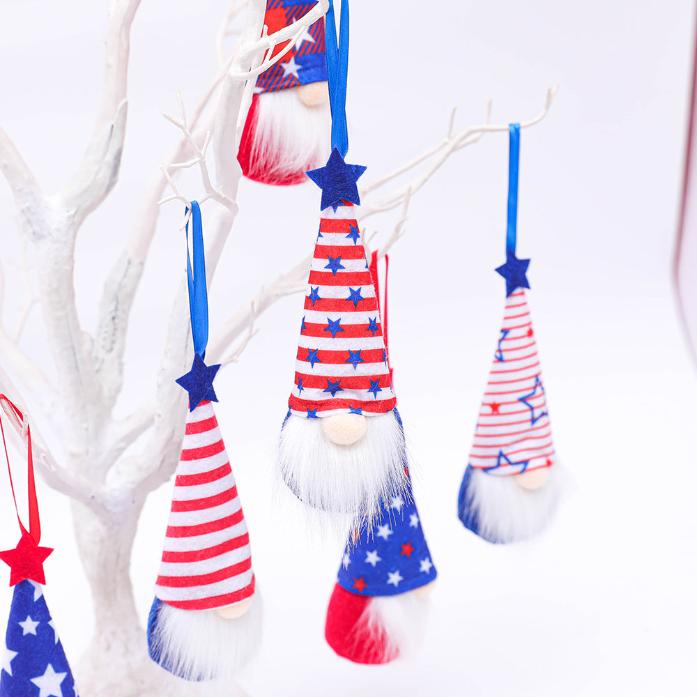 Pentagram Gnome Plush Doll, 4th July Decoration Gnomes Independence Day Gnomes Presidents Day Gnome, Flag Day Gnome 4th of July Gnome Veterans Day Gnome Memorial Day Gnome Labor Day Gnome Decoration Gnomes Columbus Day Gnome Patriotic Gnomes
