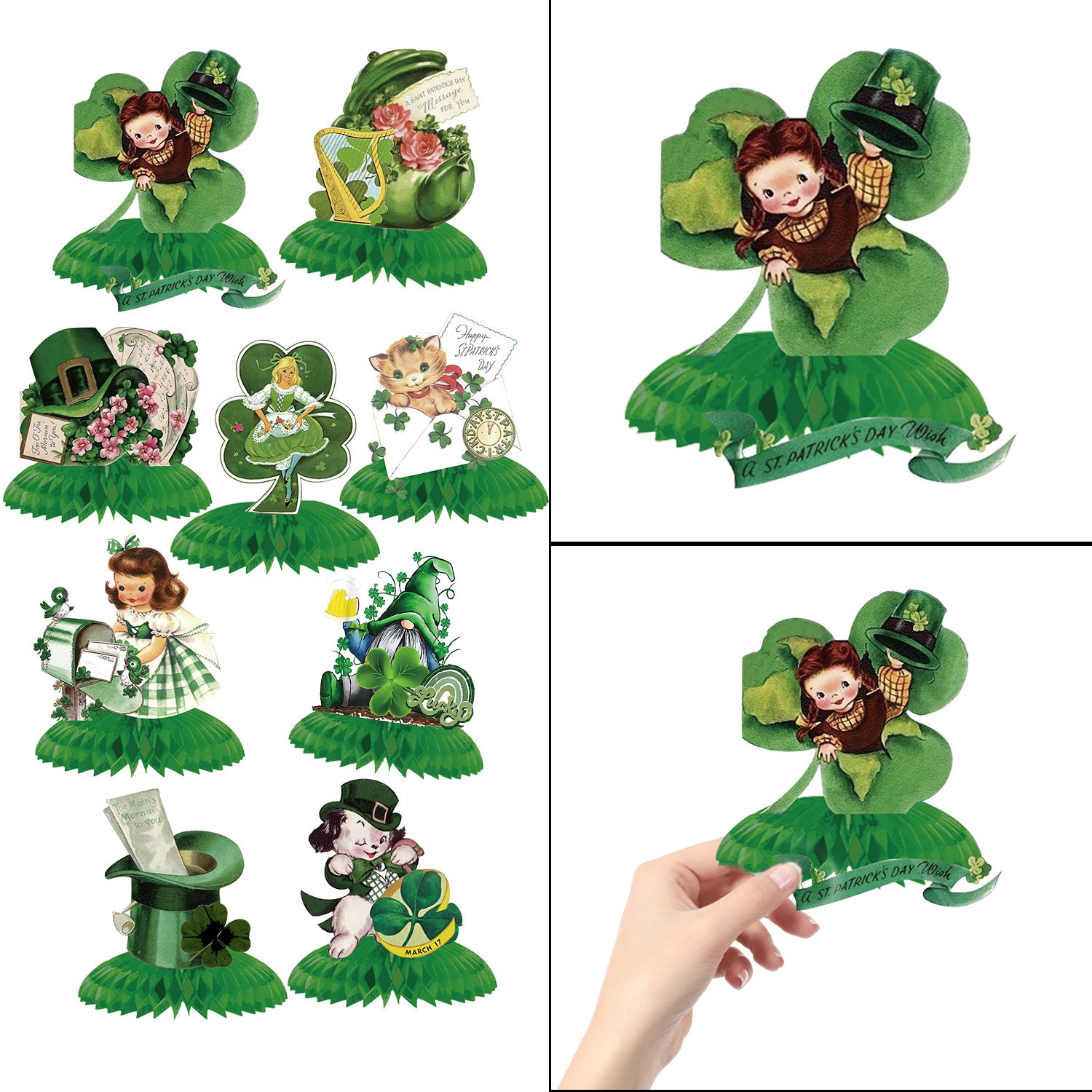 St. Patrick's Day party decorations, St. Patrick's Day Party Photo Props Whimsy Paper
