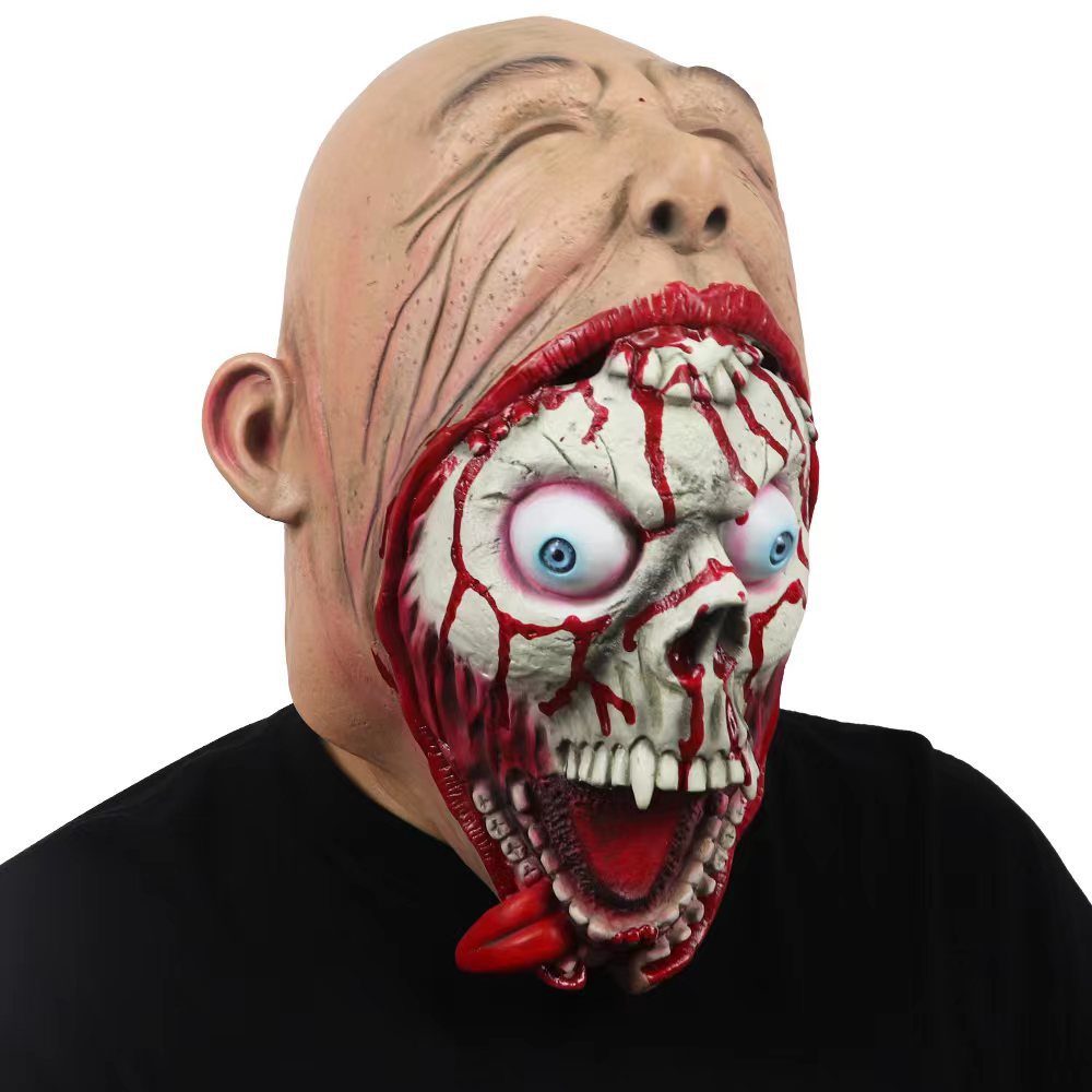 Halloween Horror Alien Demon Mask Big Mouth Zombie, Funny Glowing Masks, Halloween Horror Mask, Halloween LED Full Mask, Skull LED Mask, Animal Mask, Costumes Props Mask, Halloween Masks For Sale, Halloween Masks Near Me, Halloween Mask Micheal Myers, Halloween Mask Store, 