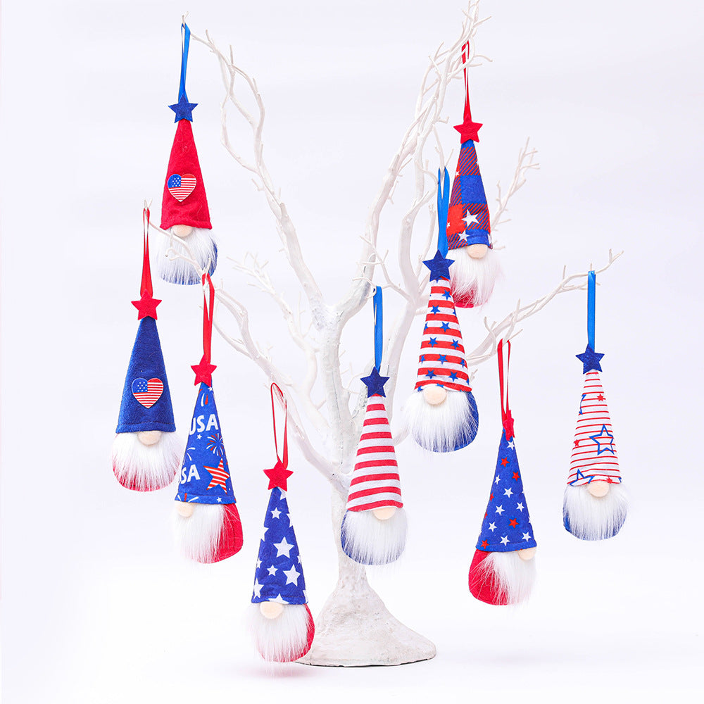 Pentagram Gnome Plush Doll, 4th July Decoration Gnomes Independence Day Gnomes Presidents Day Gnome, Flag Day Gnome 4th of July Gnome Veterans Day Gnome Memorial Day Gnome Labor Day Gnome Decoration Gnomes Columbus Day Gnome Patriotic Gnomes