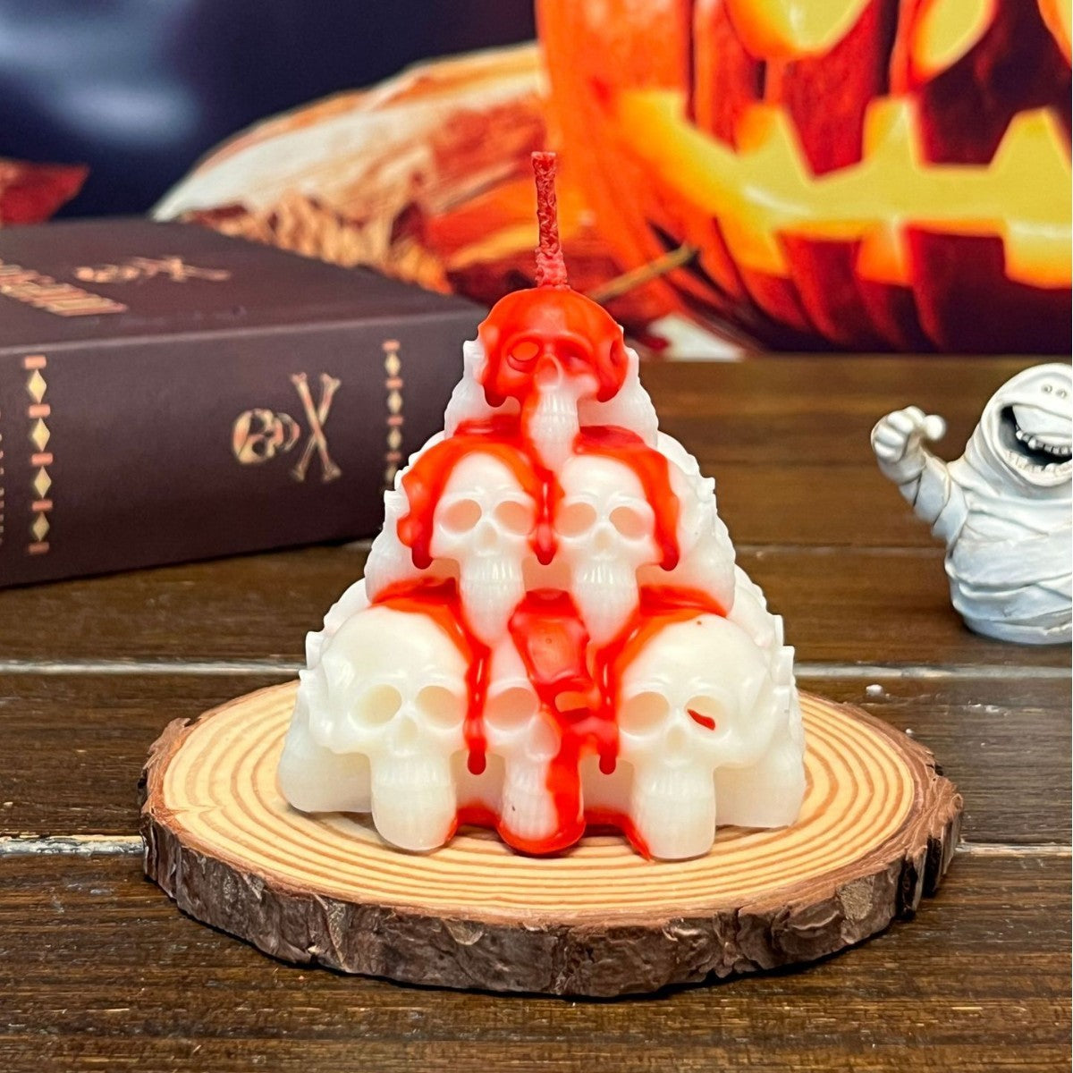 Halloween Candle Party Funny Skull, soy wax candles, decognomes, candles, halloween skull candle