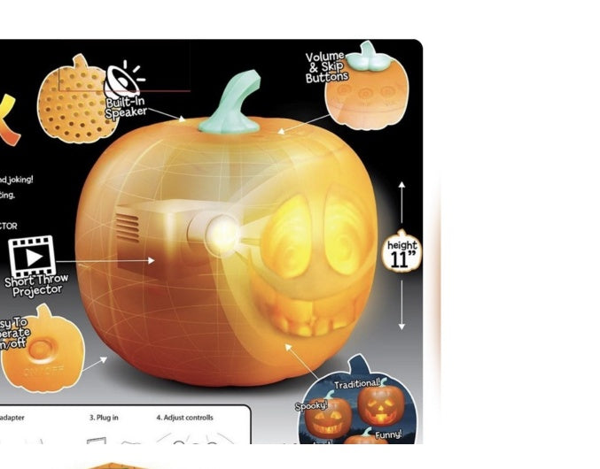 Talking Pumpkin Lantern Christmas Halloween Pumpkin Lantern Projection