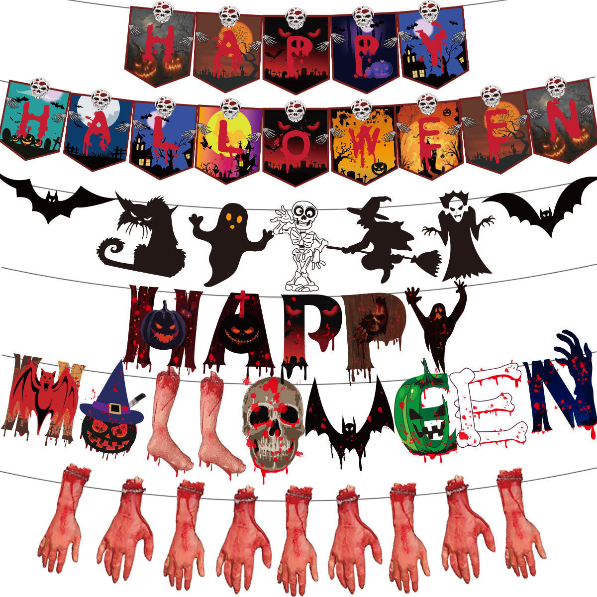 Halloween Banner Hanging Flag Holiday Party Decoration, Halloween decorations items, Halloween costumes, Halloween masks, Halloween props, Halloween animatronics, Halloween inflatables, Halloween lights, Halloween fog machines, Halloween spider webs, Halloween lanterns, Halloween banners, Halloween streamers, Halloween tableware, Halloween centerpieces, Halloween party favors, Halloween yard stakes, Halloween tombstones, Halloween candles,