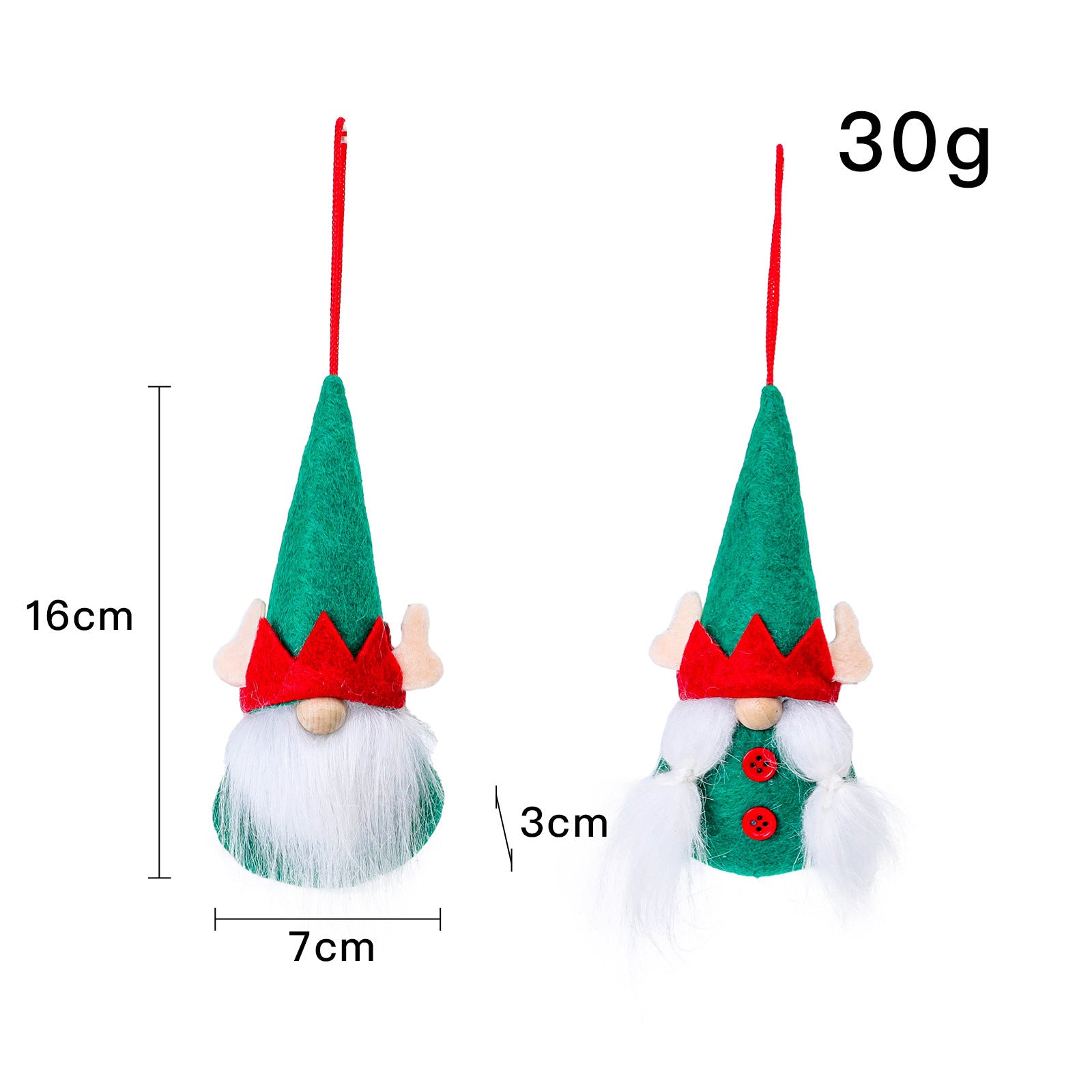 Christmas Decoration Faceless Doll Small Pendant