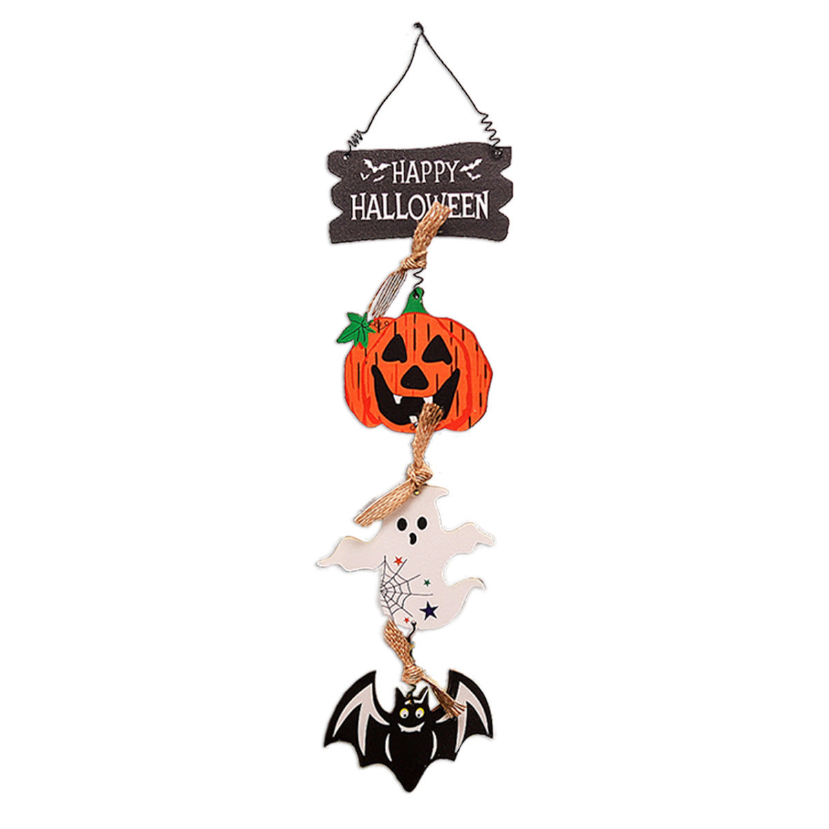 Mingguan New Halloween Decorations New Wooden Board Door Hanging