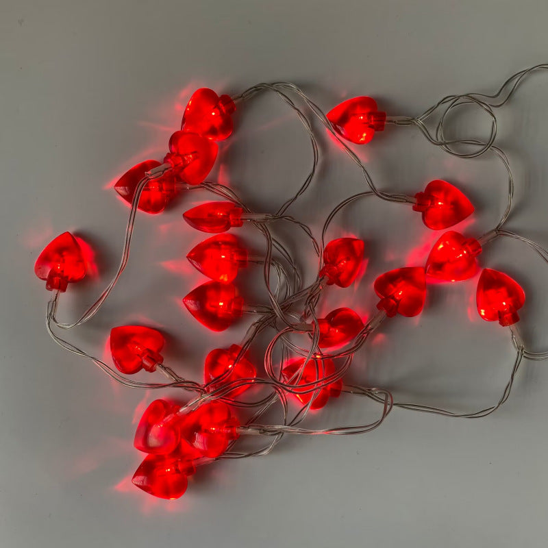 LED Christmas Holiday Decoration Fairy Light Heart-shaped Lighting Chain