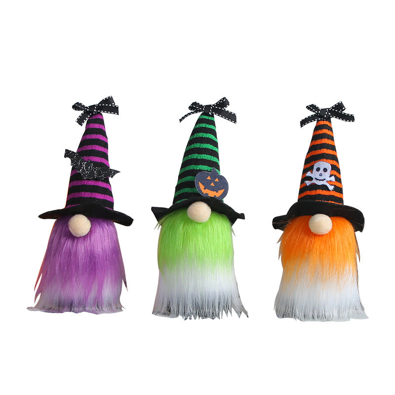 Halloween Mini Doll Wizard's Hat Ghost Festival Doll Ornaments