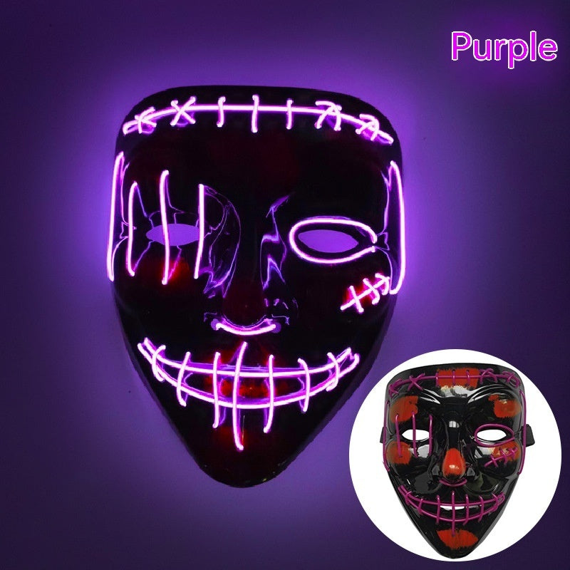 V-shaped Halloween Luminous Mask LED