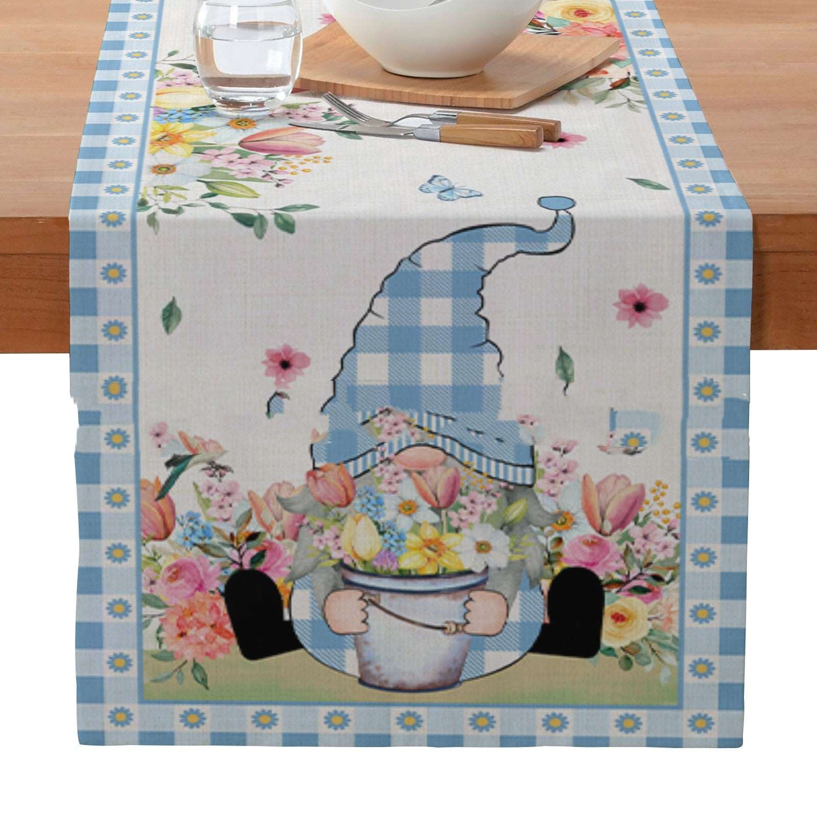 Activity Party Insulation Waterproof Strip Decorative Table Cloth Table Mat, easter decoration tablecloth, easter decoration flap, easter decoration items, easter gnomes