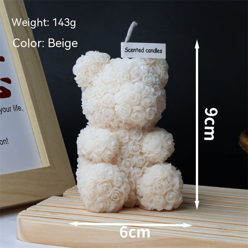 Animal Candle Soy Wax Animal Puppy Rabbit Fragrance, Teddy Bear Candle, Silicone Candle, Silicone Mold Candle