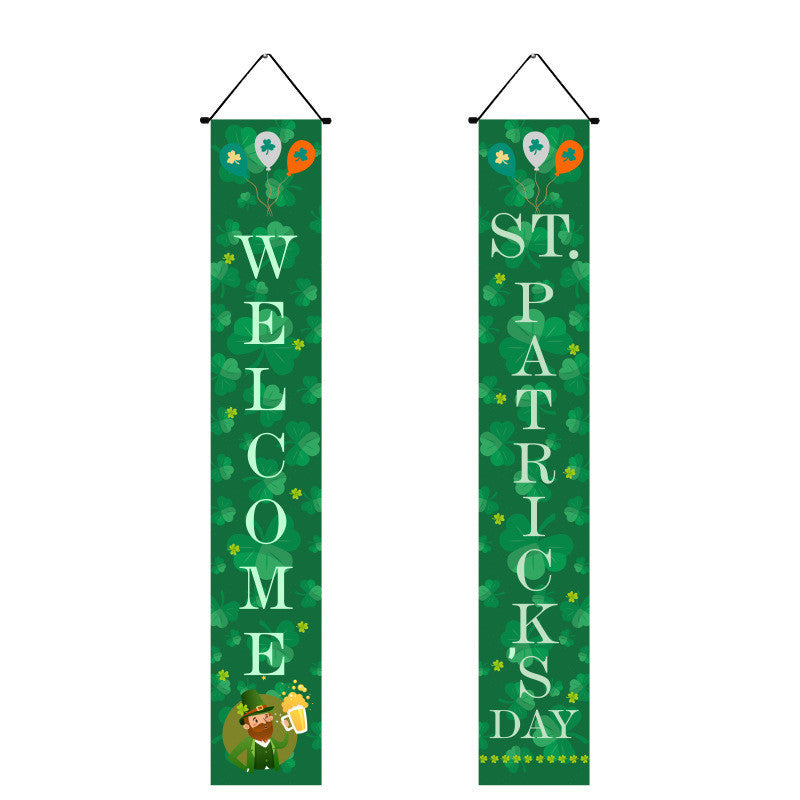 Irish National Day Porch Couplet With Flag, st patricks day decorations, st patricks day decor, st patrick's day decorations, st patrick day decorations, Irish Décor, irish ornaments, Decognomes, St. Patrick's Day Party Supplies, St. Patrick's Day Decorations: Shamrock, Irish & Leprechaun