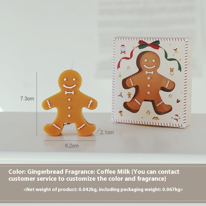 Christmas Gift Gingerbread Man Aromatherapy Candle