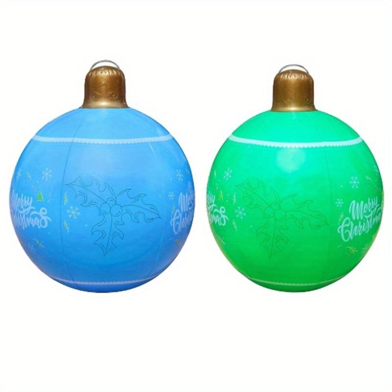 2 Piece Inflatable Christmas Balls Christmas Halloween Decorative Balls