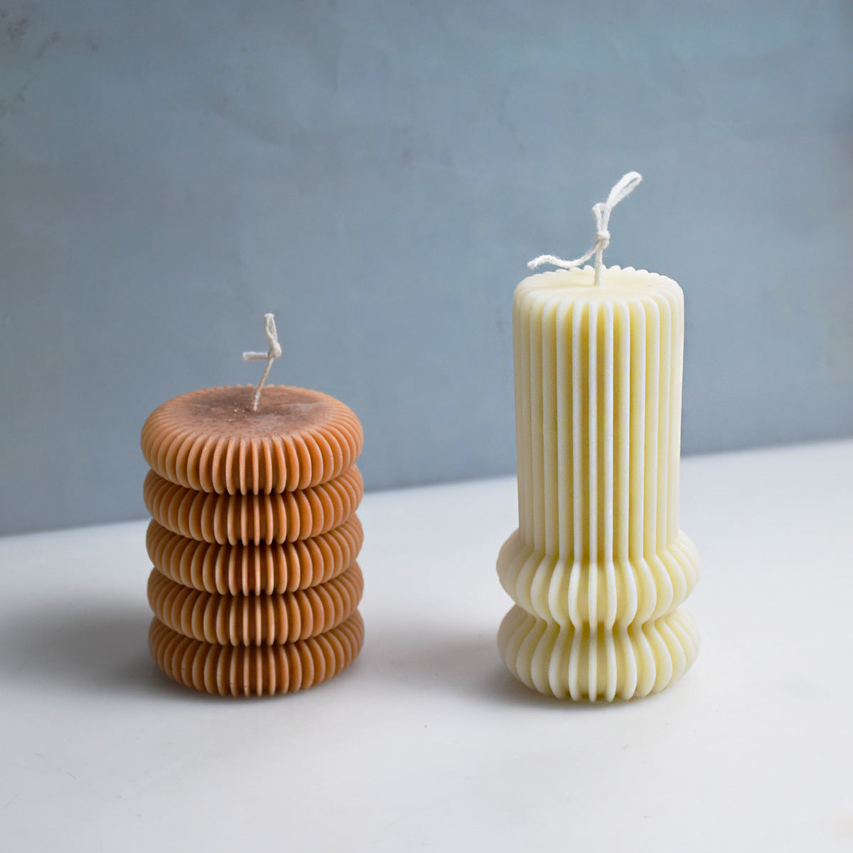 Diy Striped Column Candle Silicone Mold