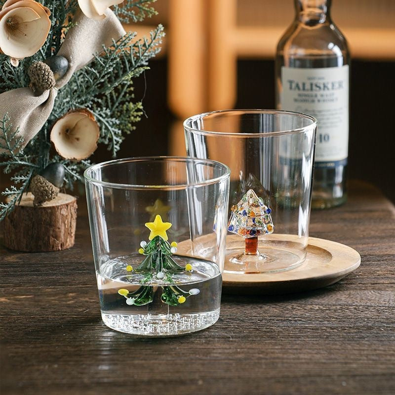 Three-dimensional Christmas Tree Glass Cup