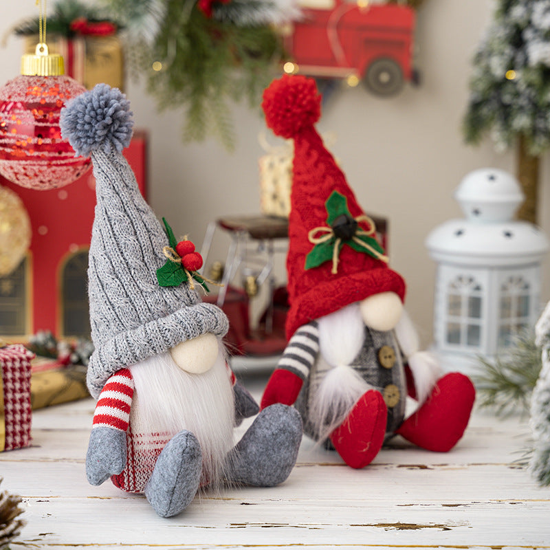 Christmas Gnomes Decoration Sitting Posture Doll Ornaments